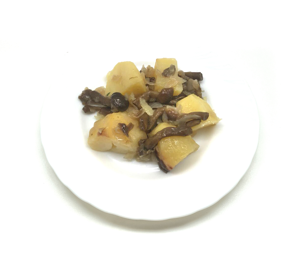 Картофель жареный с грибами