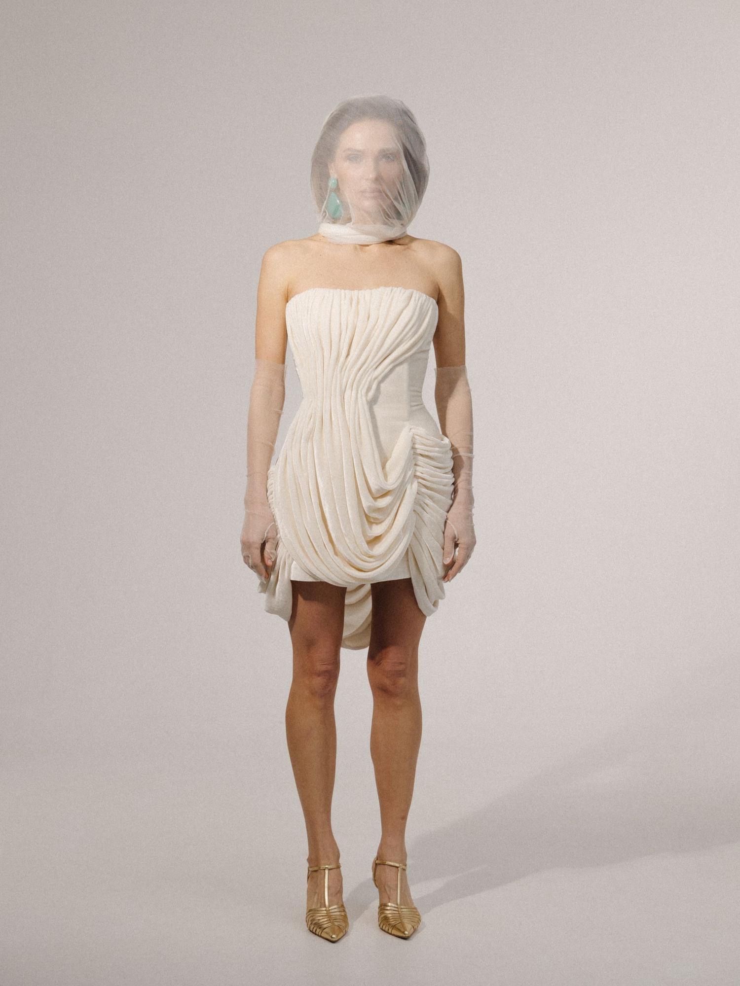 Платье Stephanie из шелкового бархата