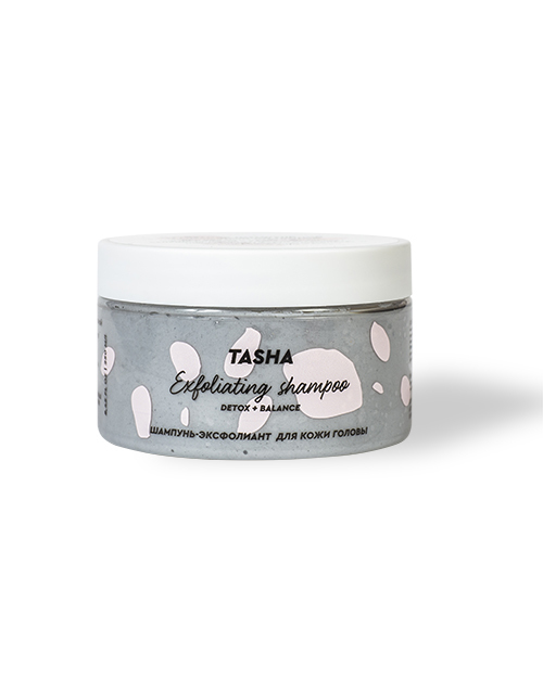 Шампунь-эксфолиант для кожи головы TASHA EXFOLIATING SHAMPOO DETOX+BALANCE