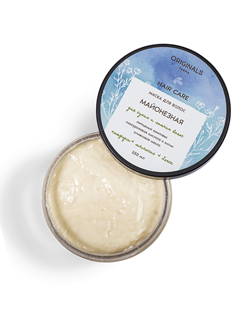Маска для волос Майонезная против сухости и ломкости