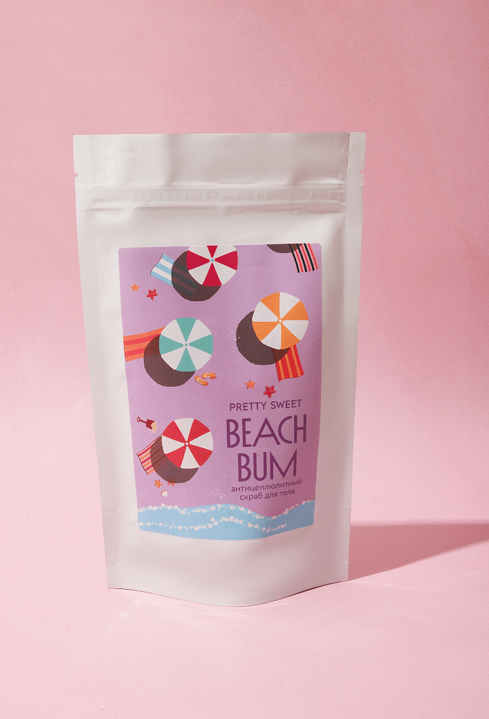 Скраб для тела антицеллюлитный BEACH BUM кофе и грецкий орех