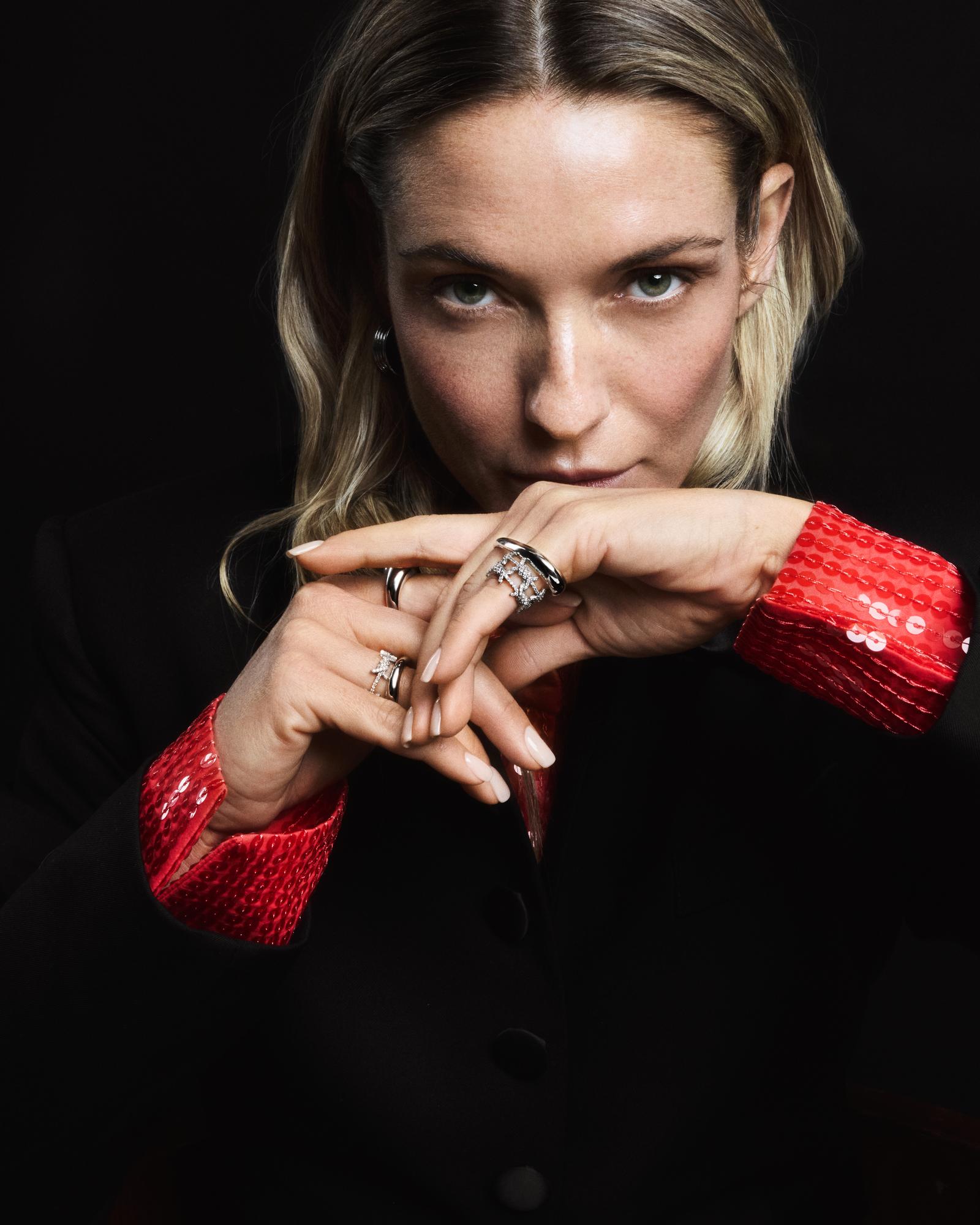 Кольцо двойное на фалангу TRUE LOVE