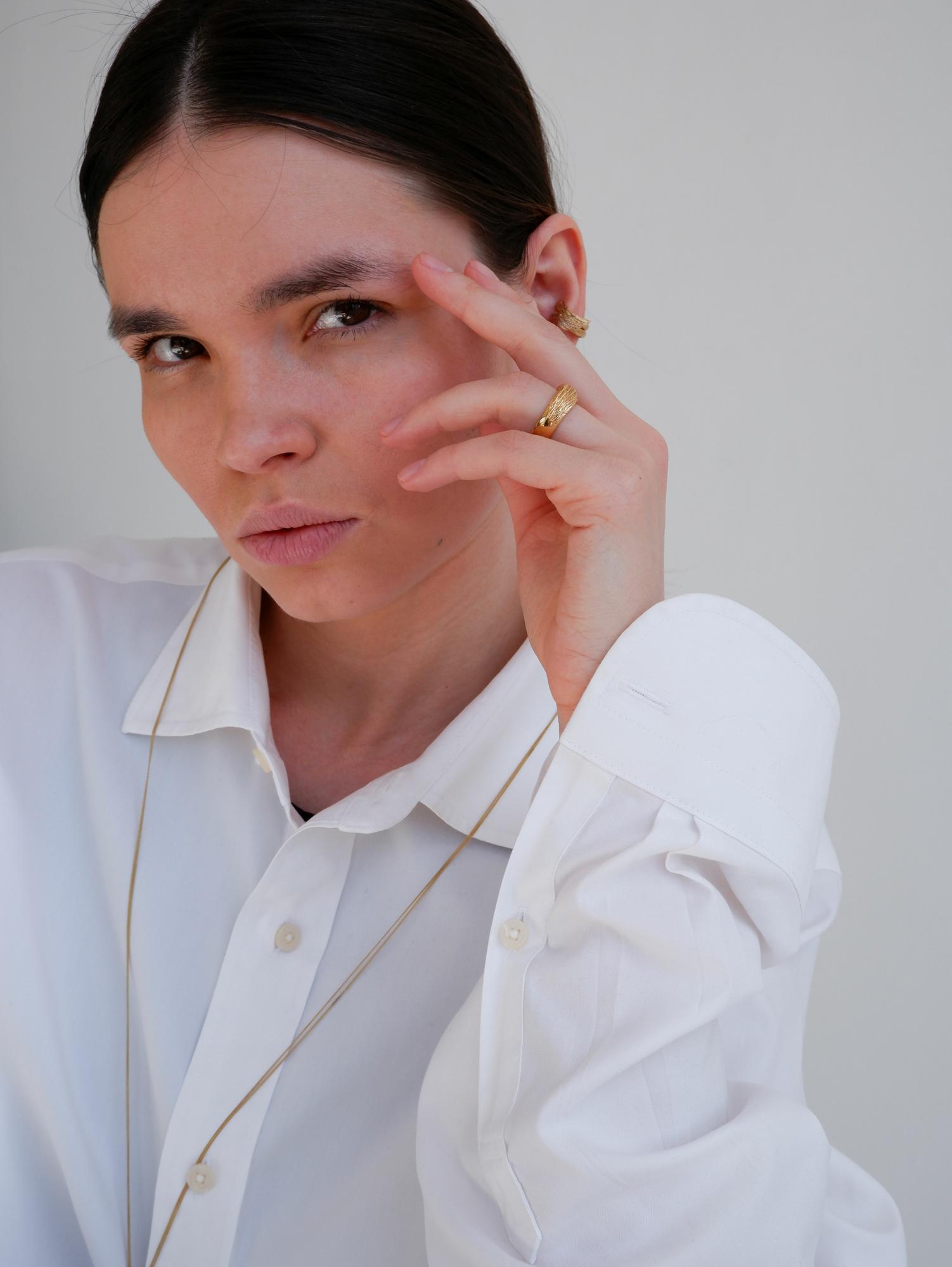 Кольцо тонкое DROWNING TO EMBRACE