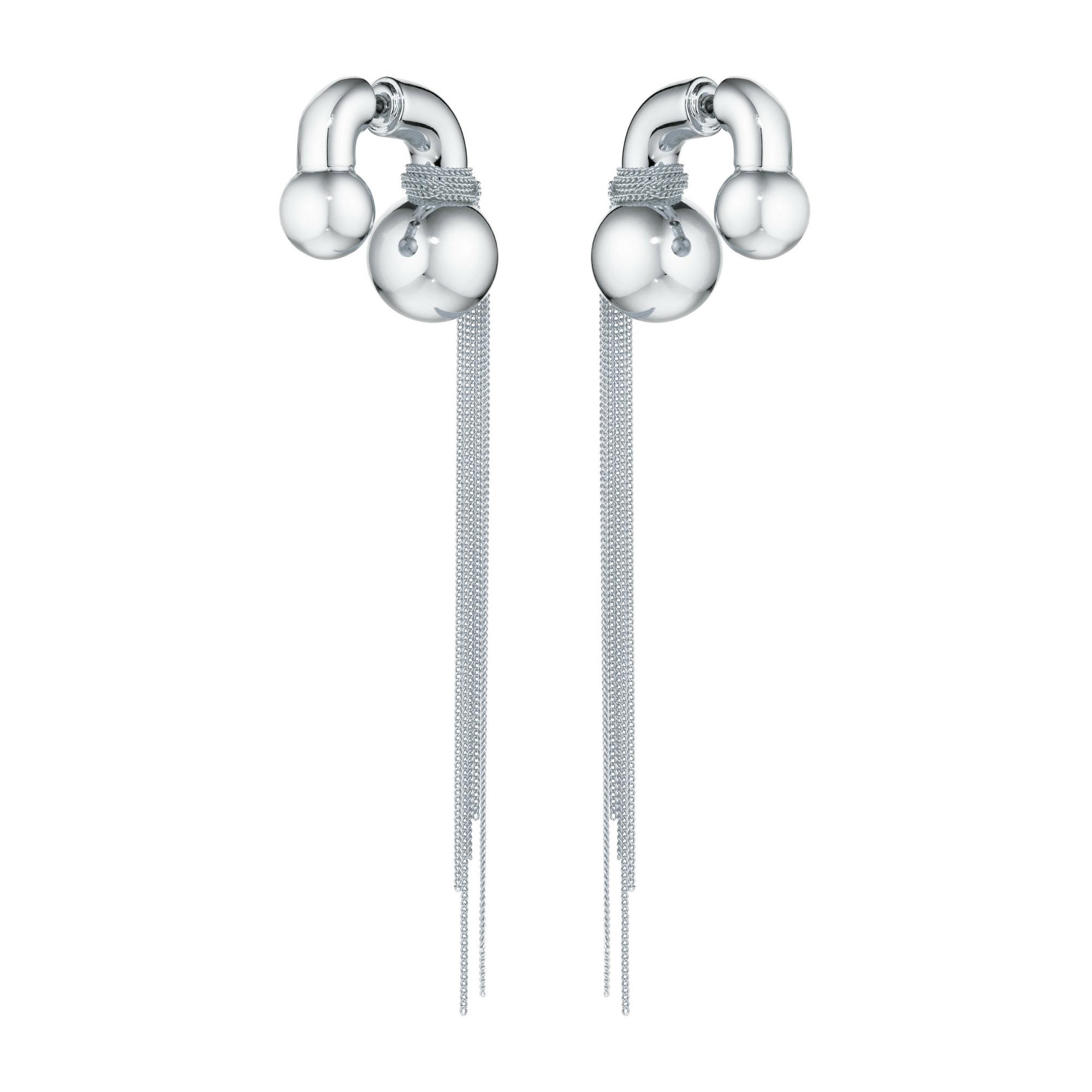 Серьги с двумя шарами Bubble World