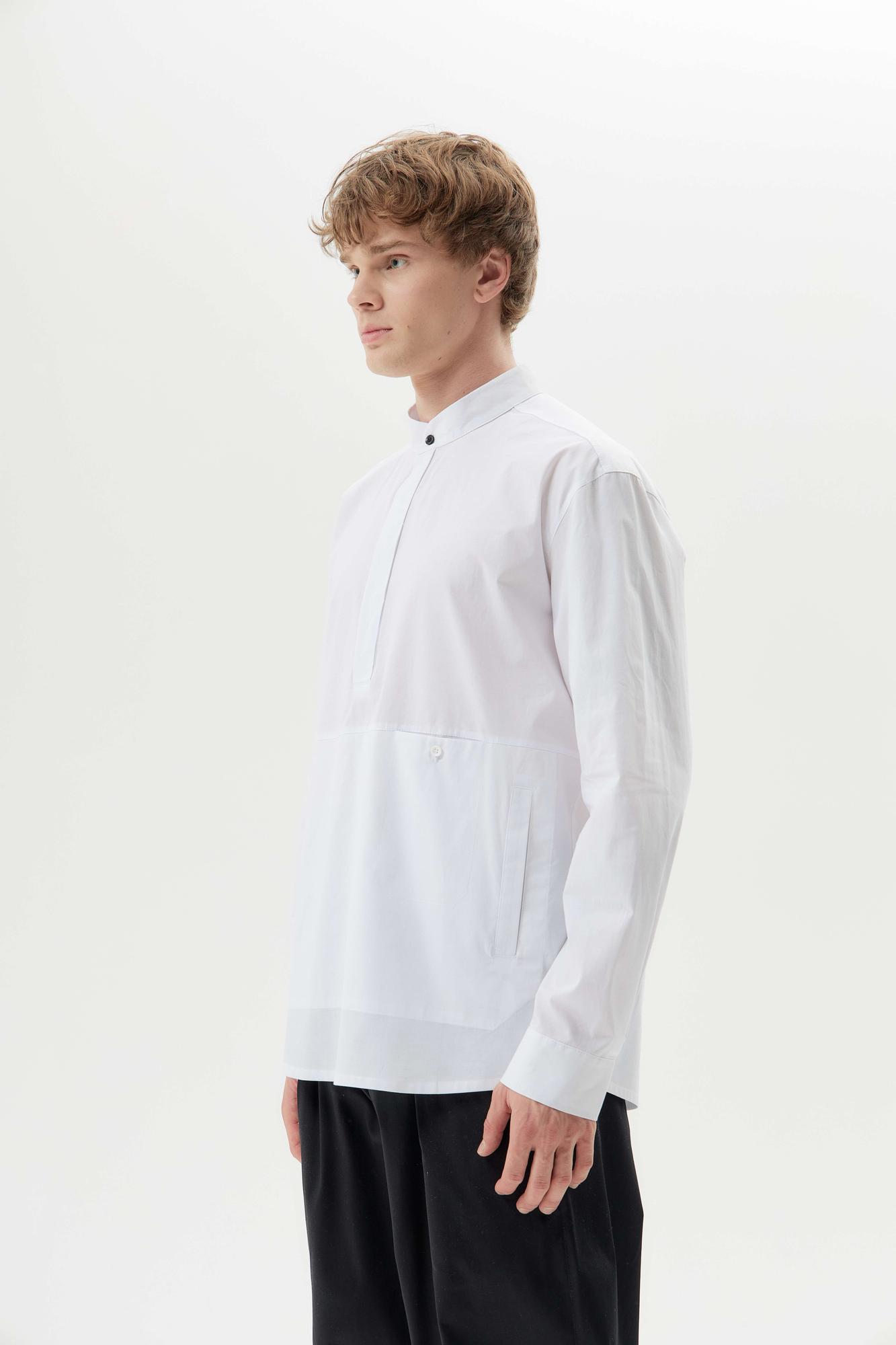 Рубашка-анорак белая