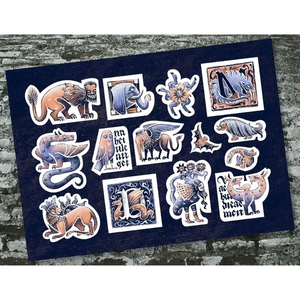 Стикерпак «‎Бестиарий»