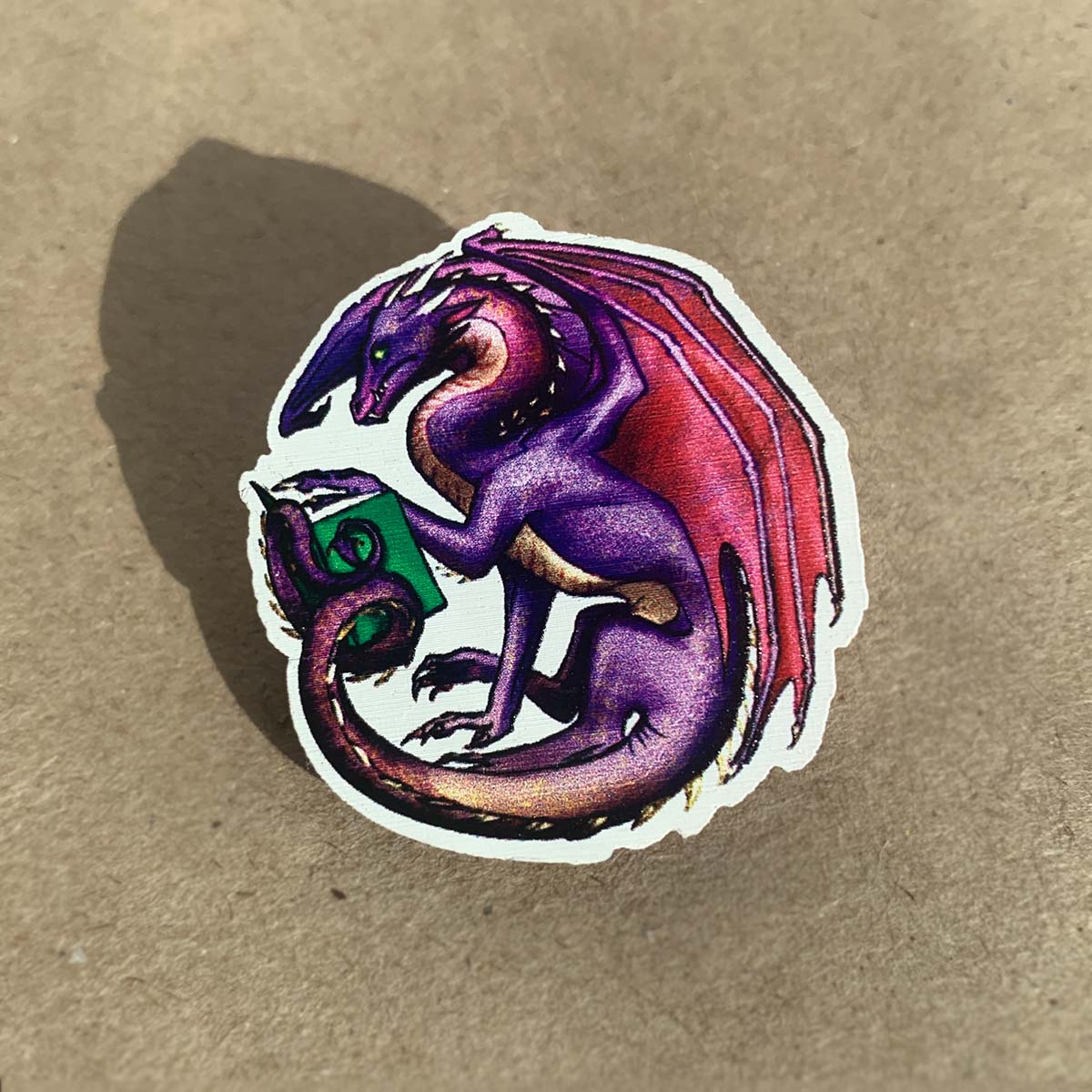 Значок "Читающий дракон"