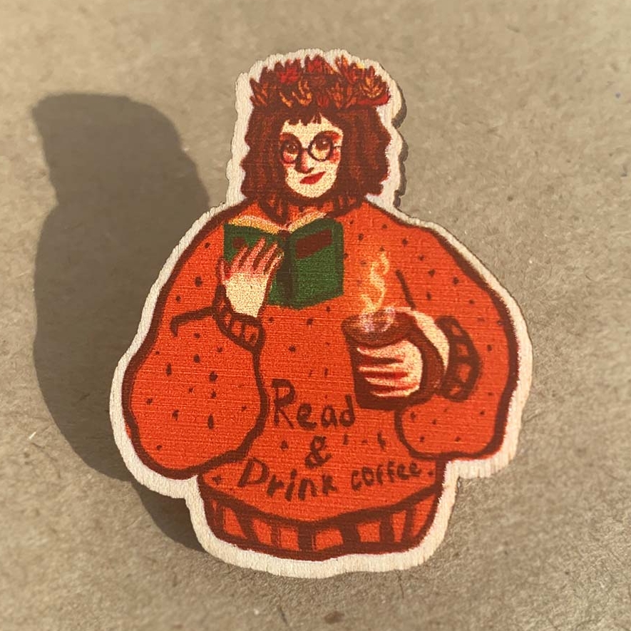 Значок "Read&Drink coffee"