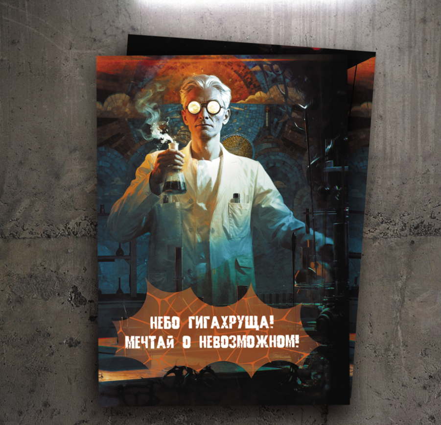 Открытка по роману «Этажи»