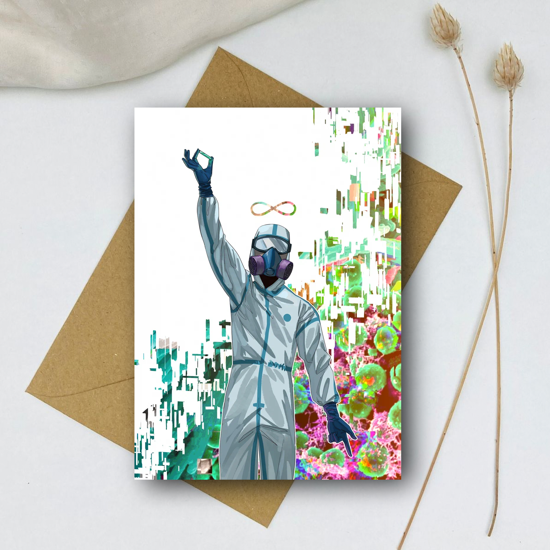 Почтовая открытка «Игра в догонялки»