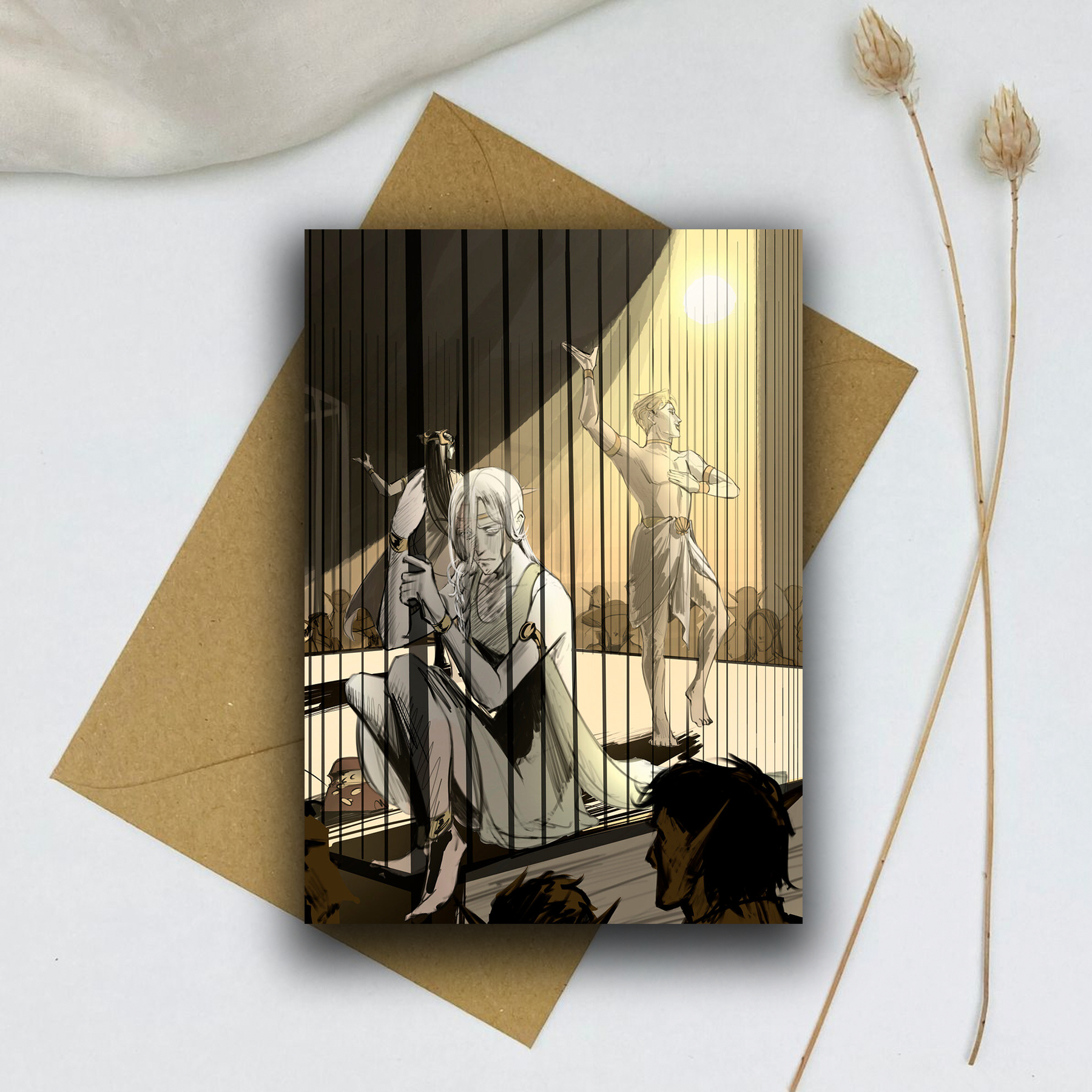 Почтовая открытка «Оставленные»