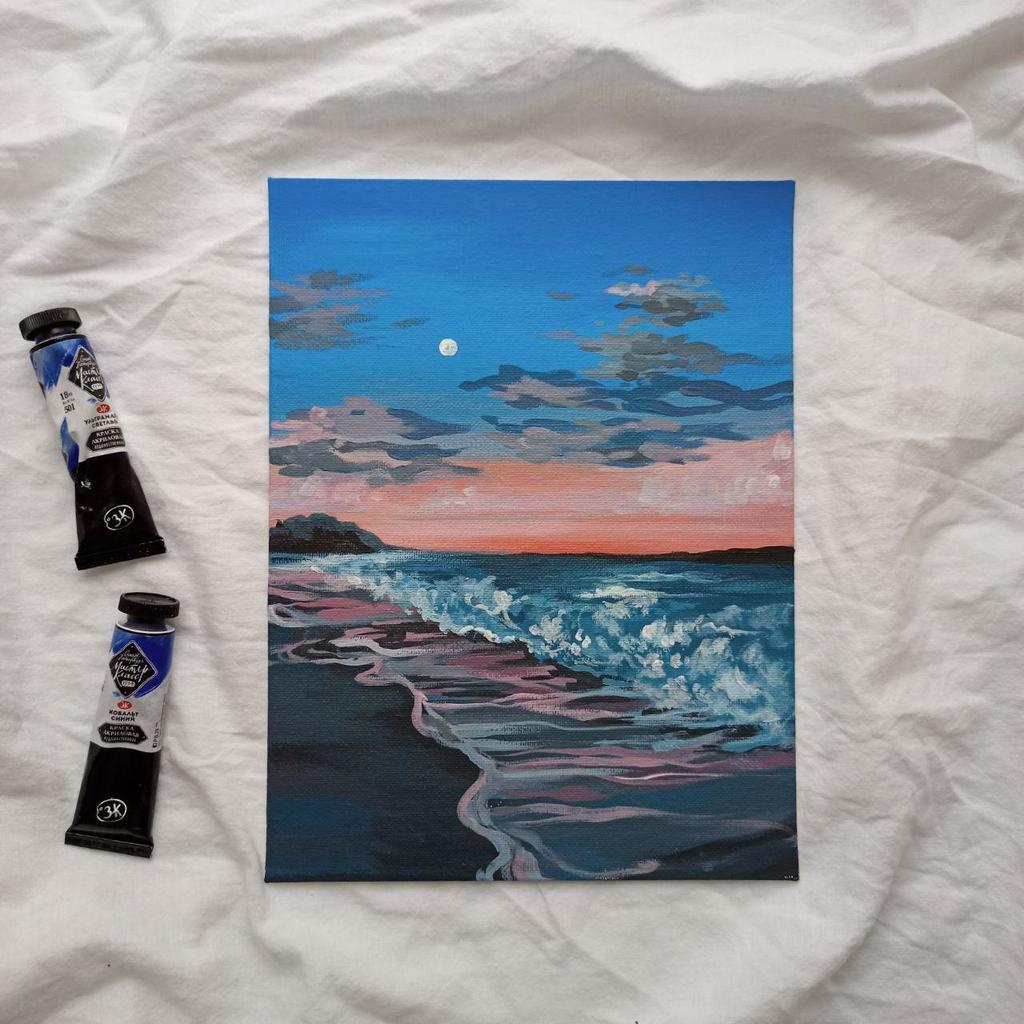 Картина "Вечер у моря"