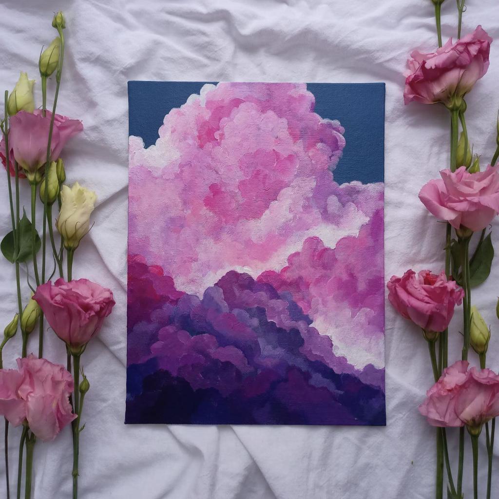 Картина "Розовые облака"