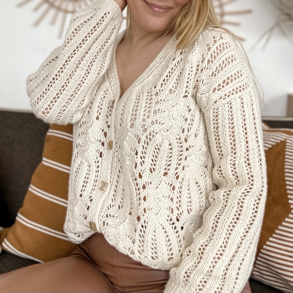 Мастер-класс спицами Кардиган "Azhur"