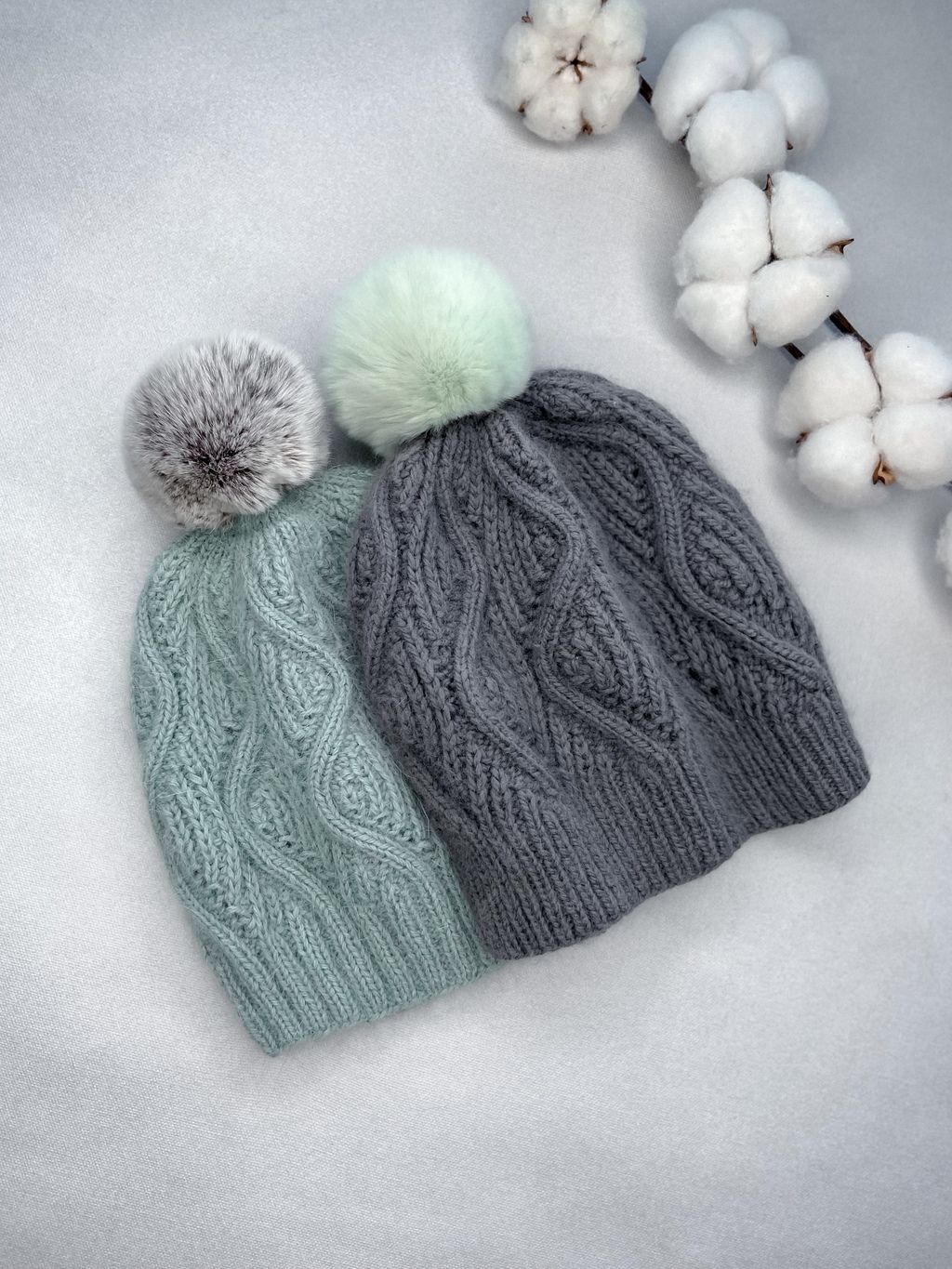 Мастер-класс спицами Шапка "Waves"