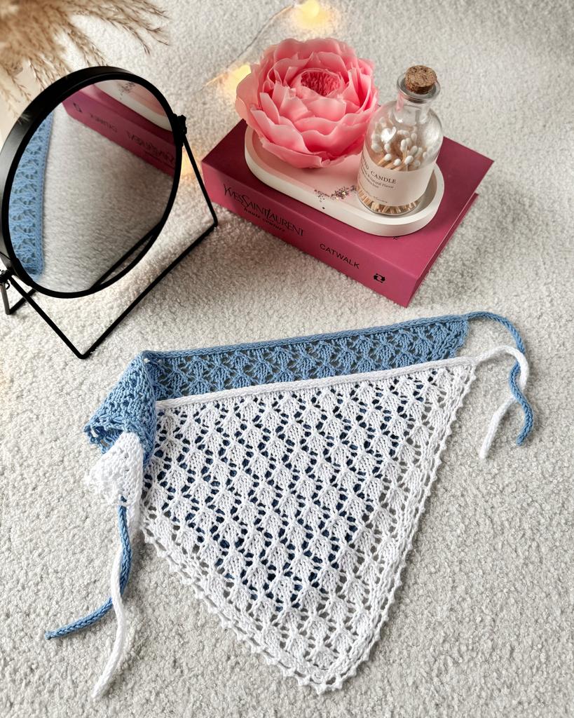 Мастер-класс спицами Косынка "Magic"