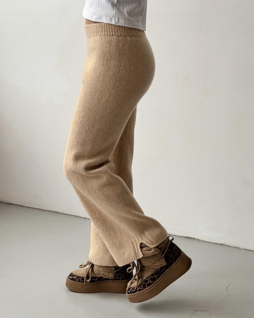 Мастер-класс спицами Брюки Вайд