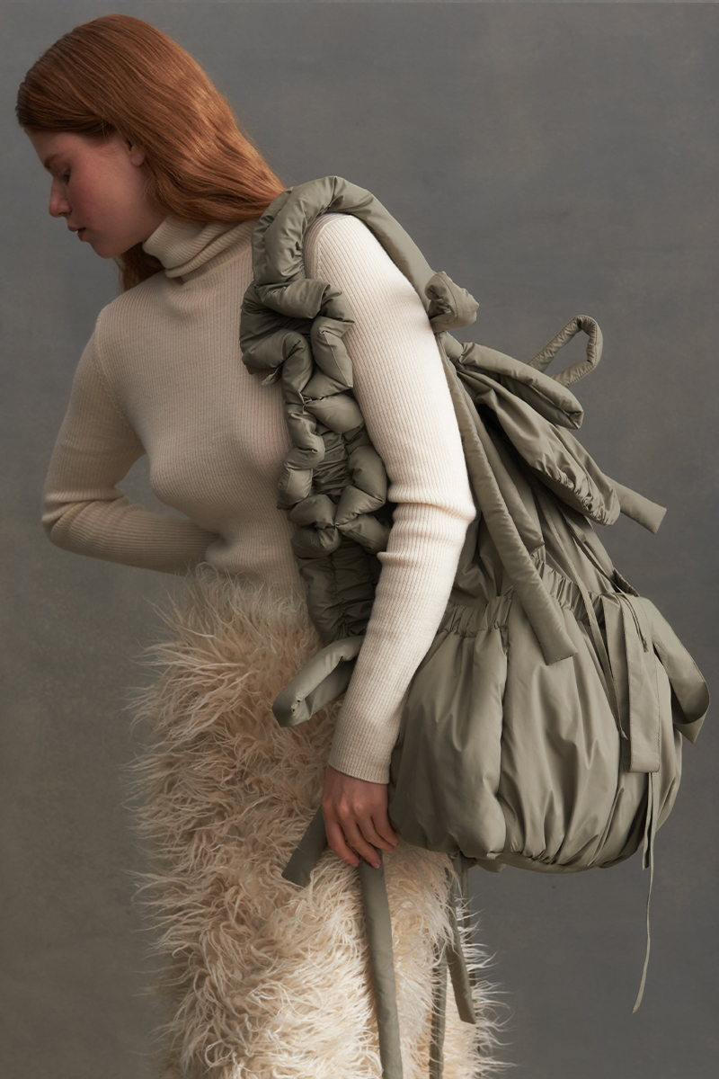 Рюкзак из плащёвой ткани "шалфей"