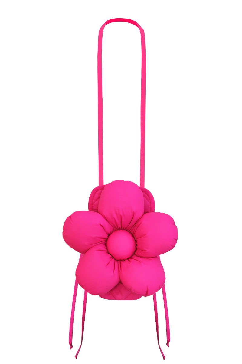 Сумка для телефона из плащёвой ткани "розовый неон"