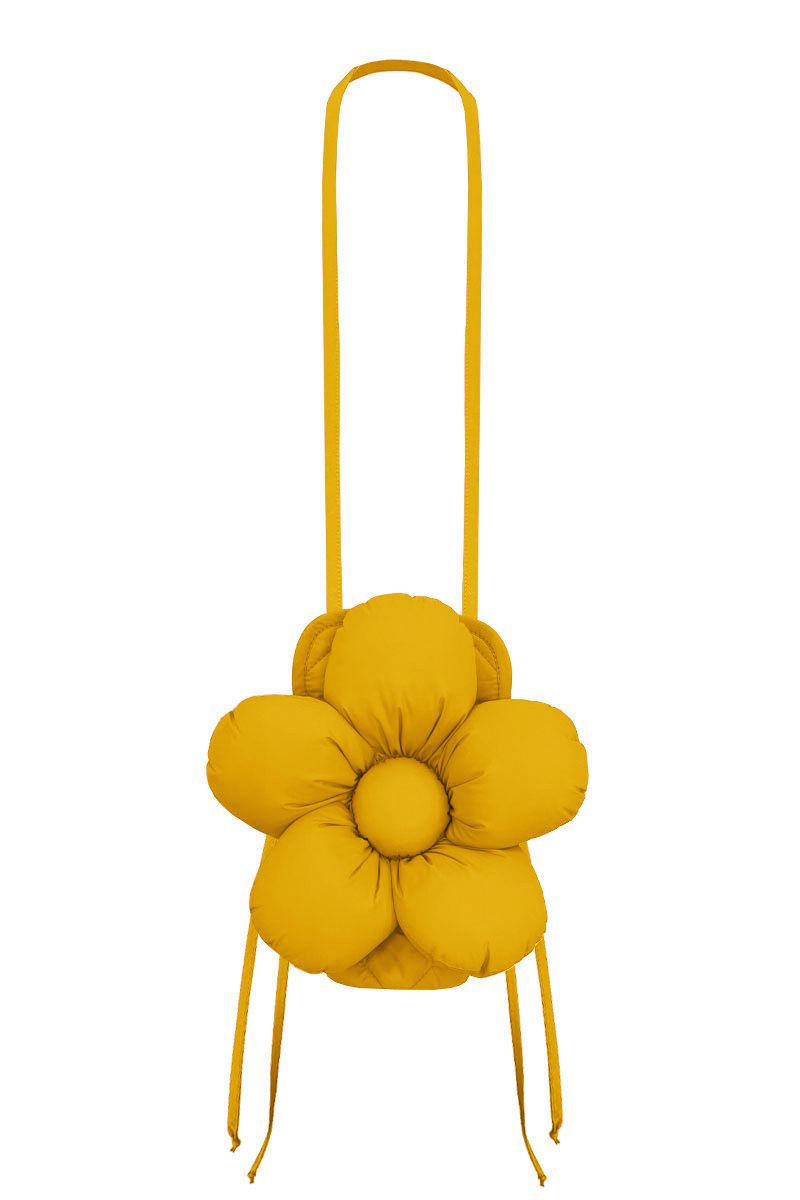 Сумка для телефона из горчичной плащёвой ткани