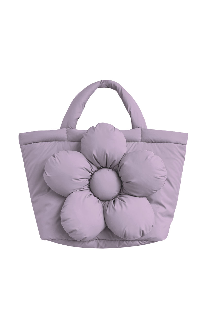 Сумка Гигантик из сиреневой плащёвой ткани
