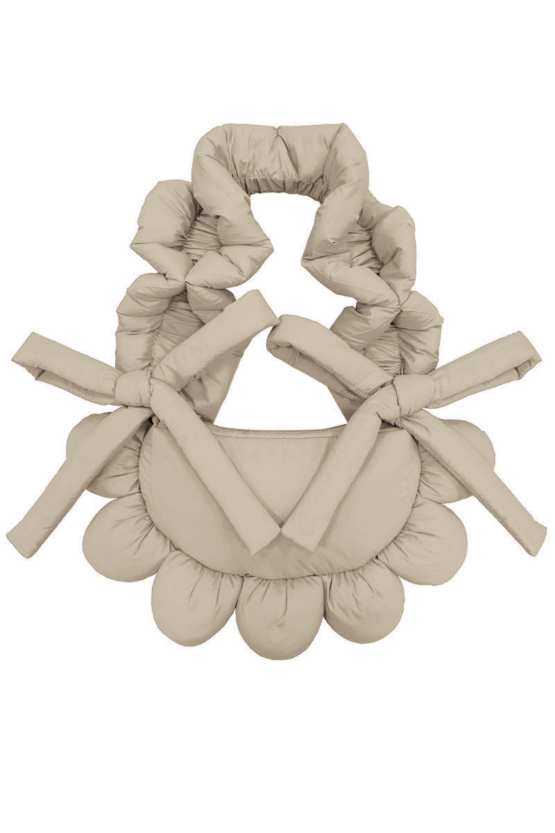 Сумка-цветок из плащёвой ткани "хумус"