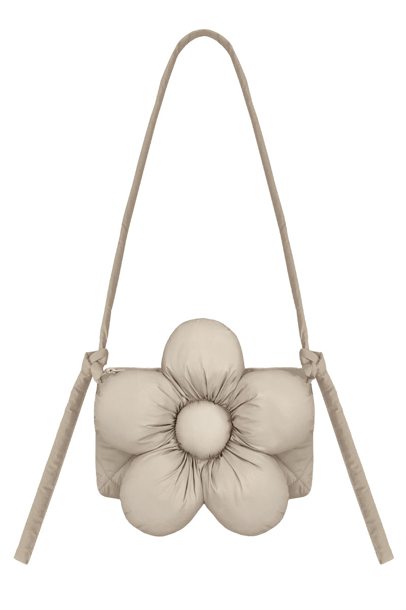 Сумка-багет из плащёвой ткани "хумус"