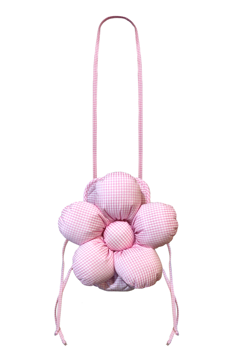 Сумка для телефона "розовая клетка"
