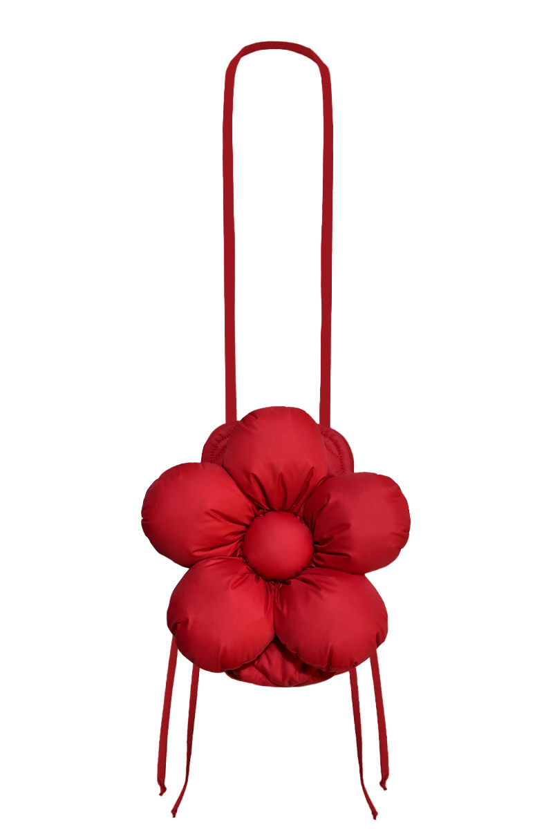 Сумка для телефона из клубничной плащёвой ткани