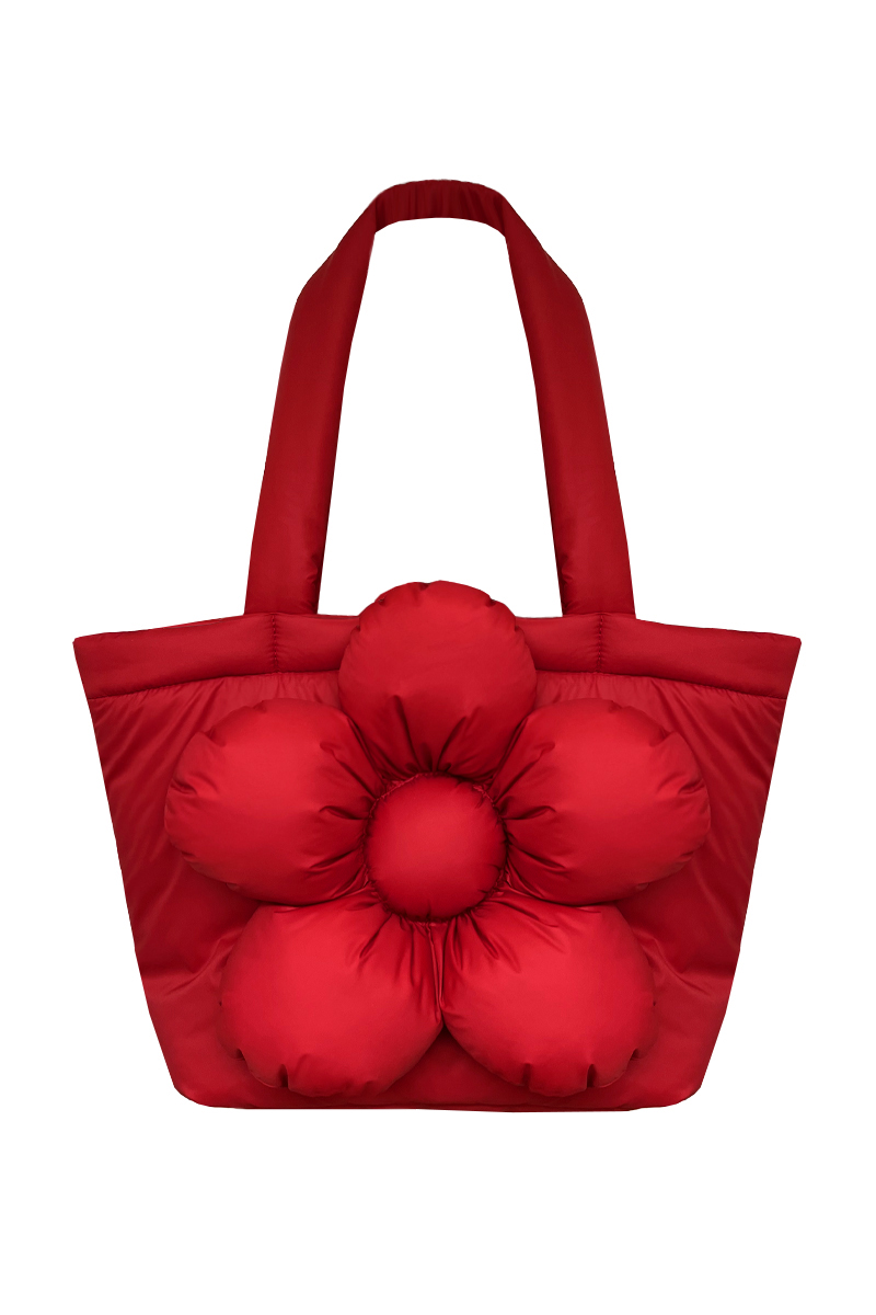 Сумка Гигантик из клубничной плащёвой ткани