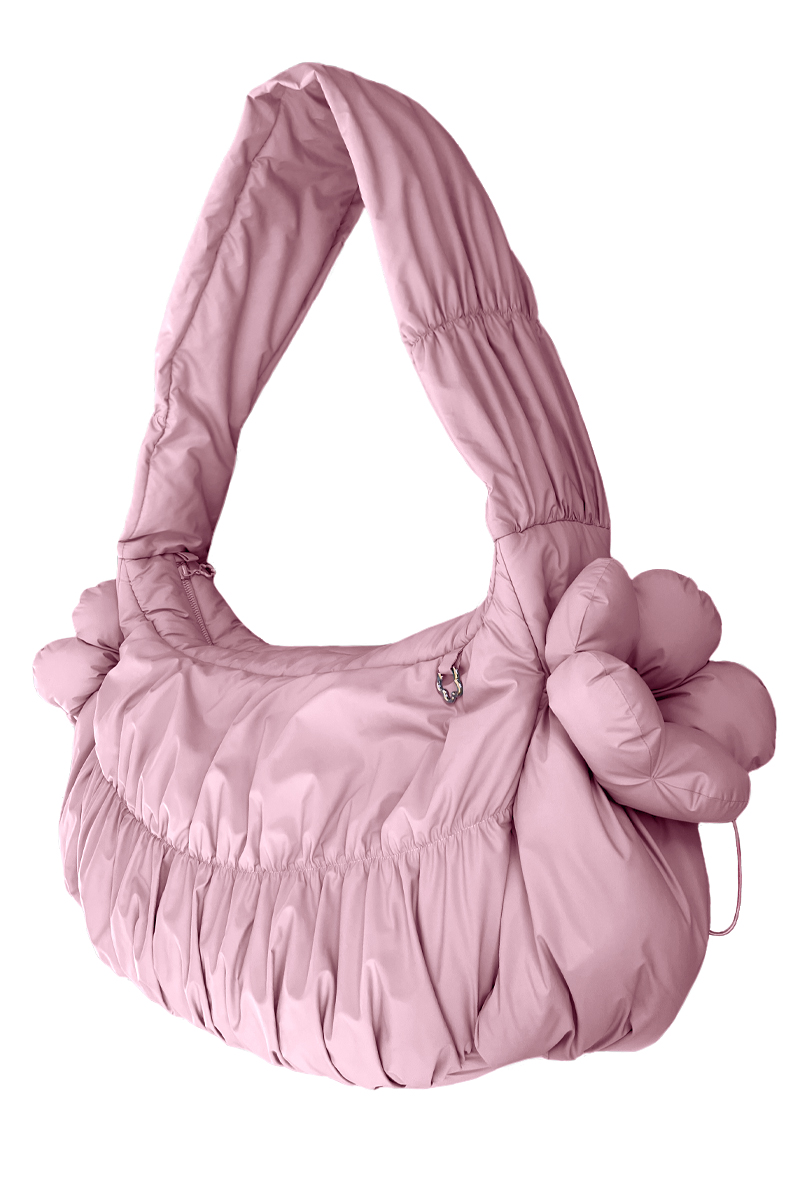 Сумка-хобо с карманом для ноутбука из плащёвой ткани "зефир"