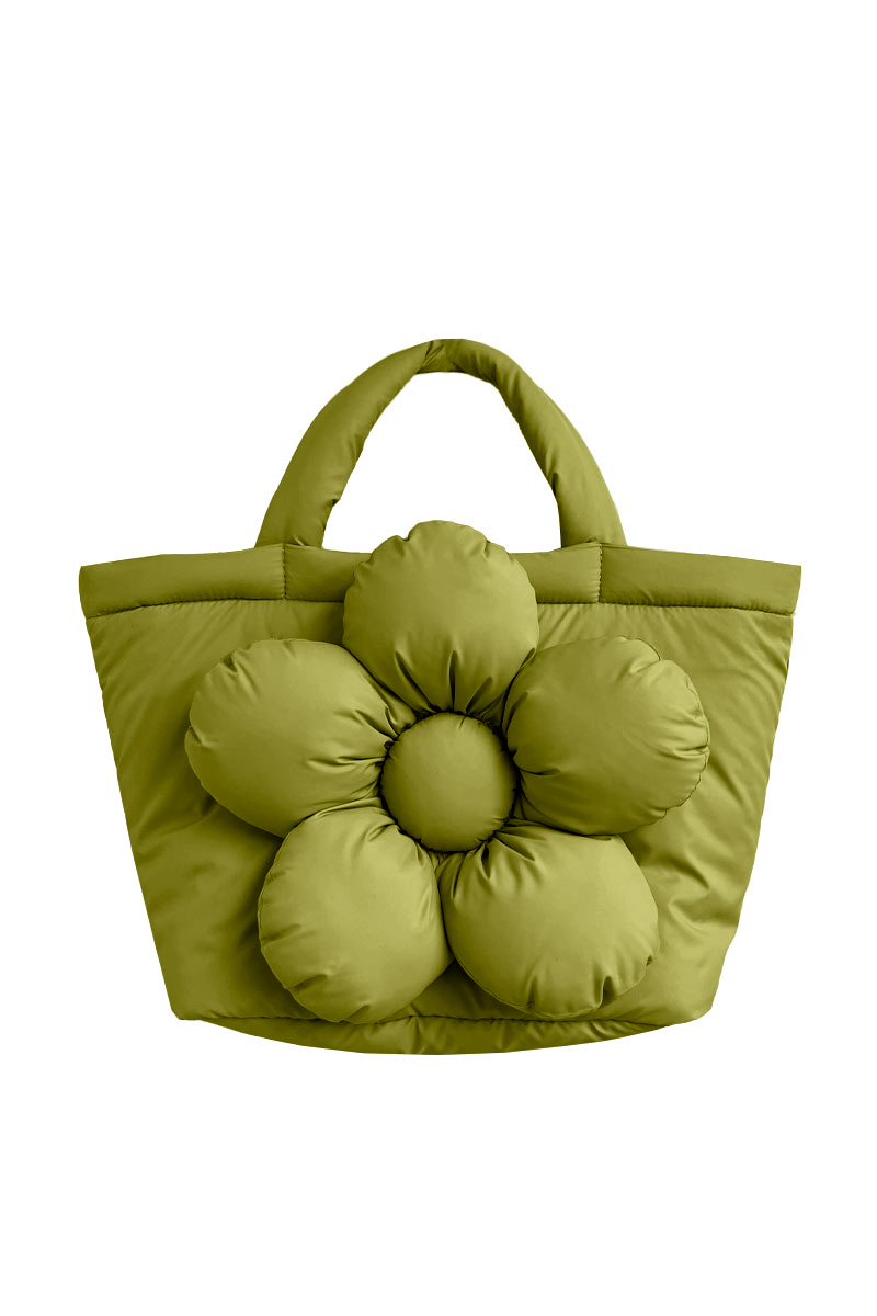 Сумка Гигантик из плащёвой ткани "матча"