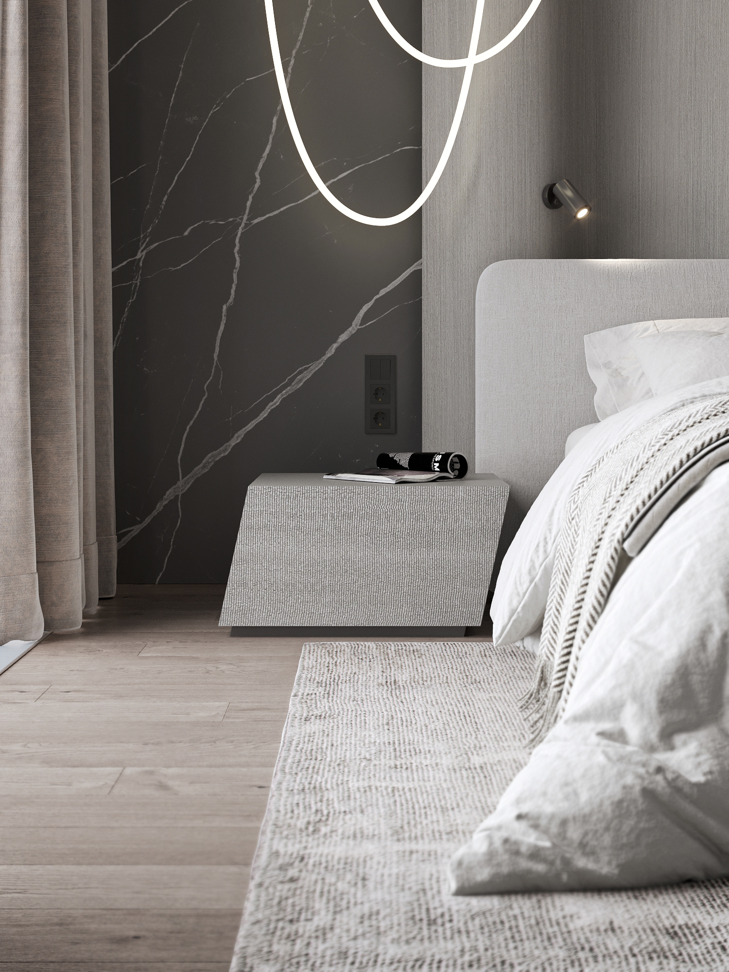 Прикроватные  тумбы Квадрум / Quadrum