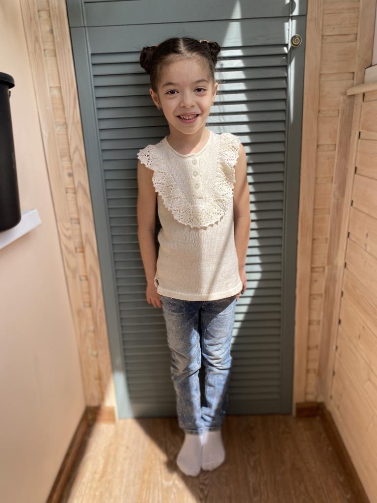 МК по вязанию. Ажурная маечка «Эмили»