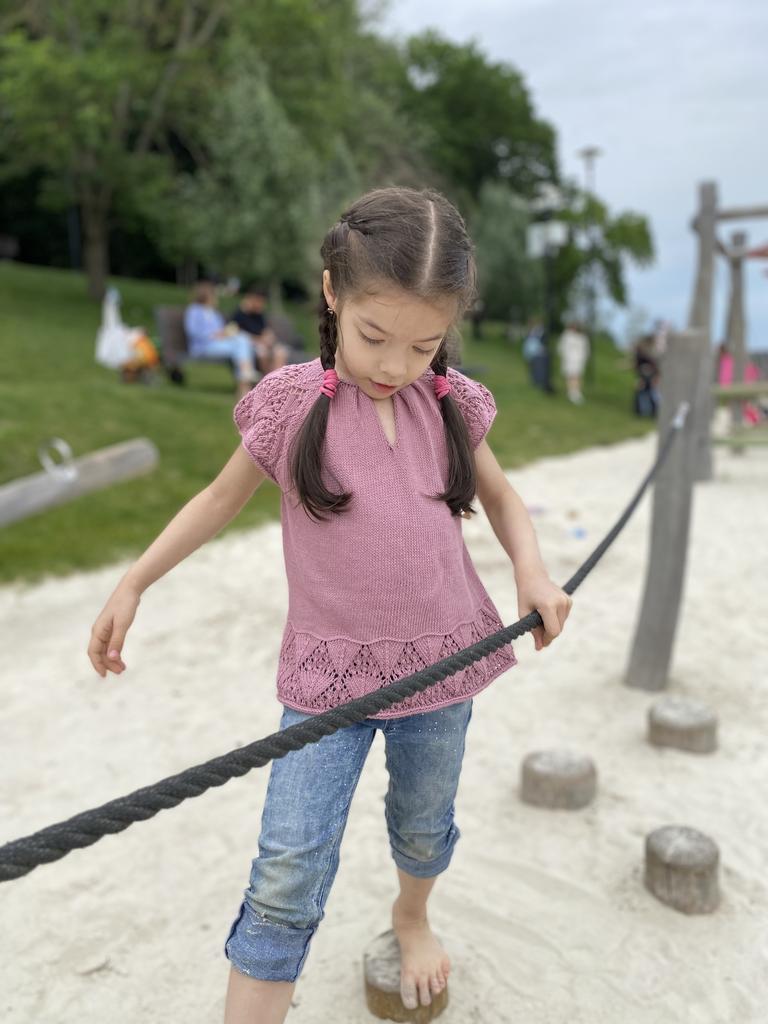 МК по вязанию. Майка «Розали»