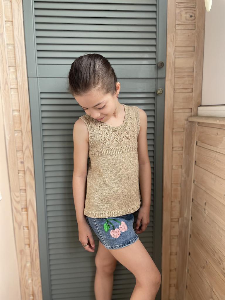 МК по вязанию спицами. Летняя туника «Теона»