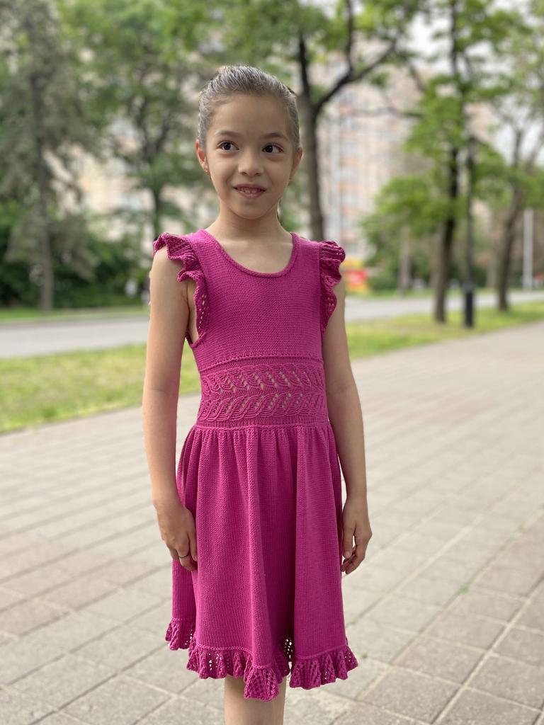 МК по вязанию спицами. Платье «Астрель»