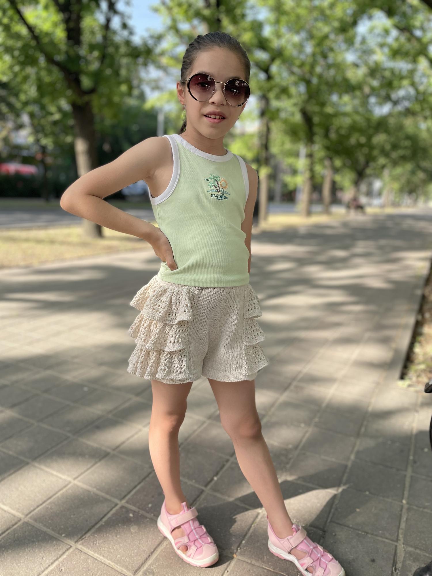 МК по вязанию спицами. Юбка-шорты "Аргентина"