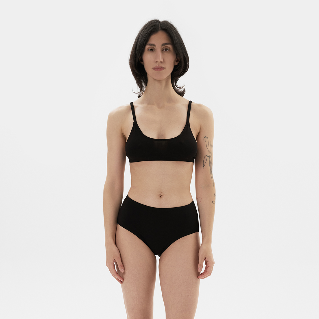 Трусы высокие Офисный чёрный