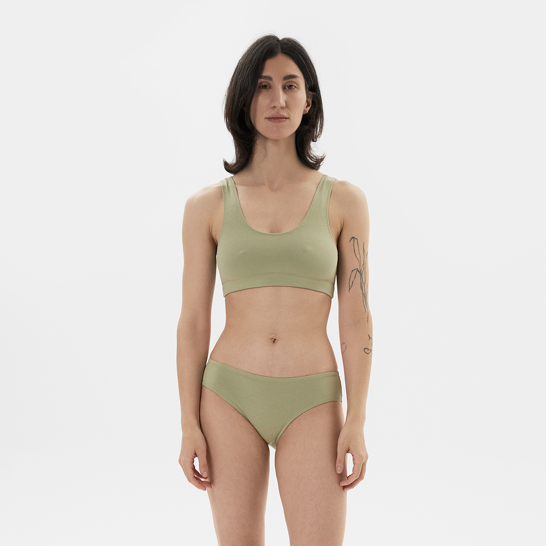 Трусы низкие Зелёный поток