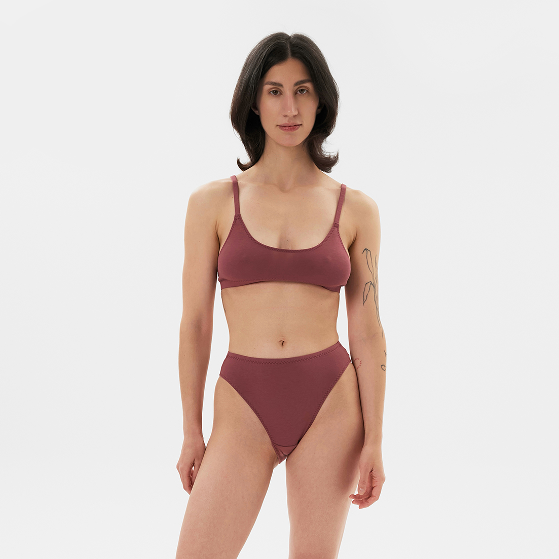 Трусы с вырезом на бедре Зимний румянец