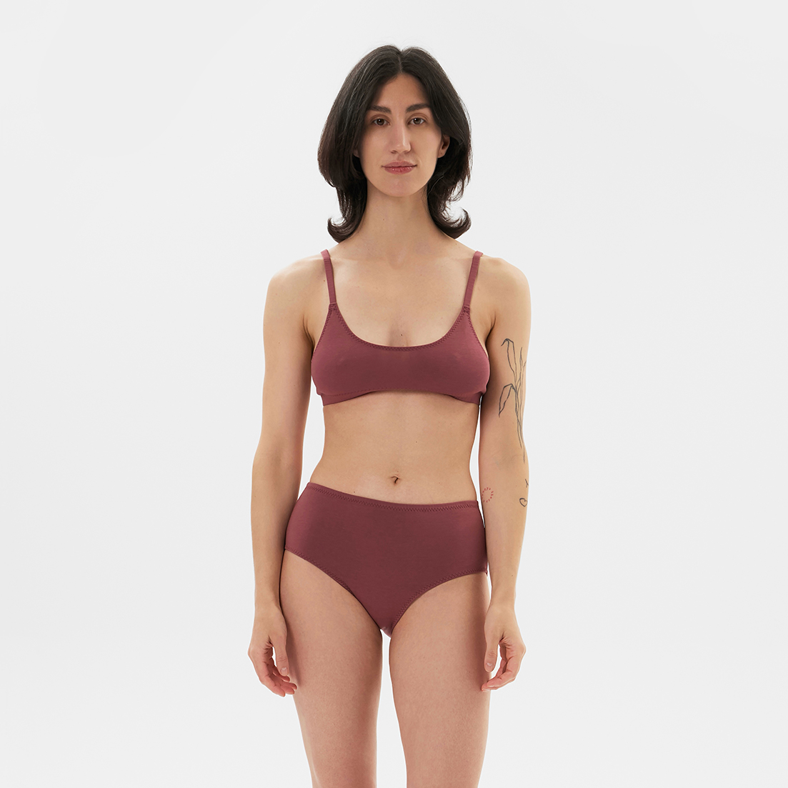 Трусы высокие Зимний румянец