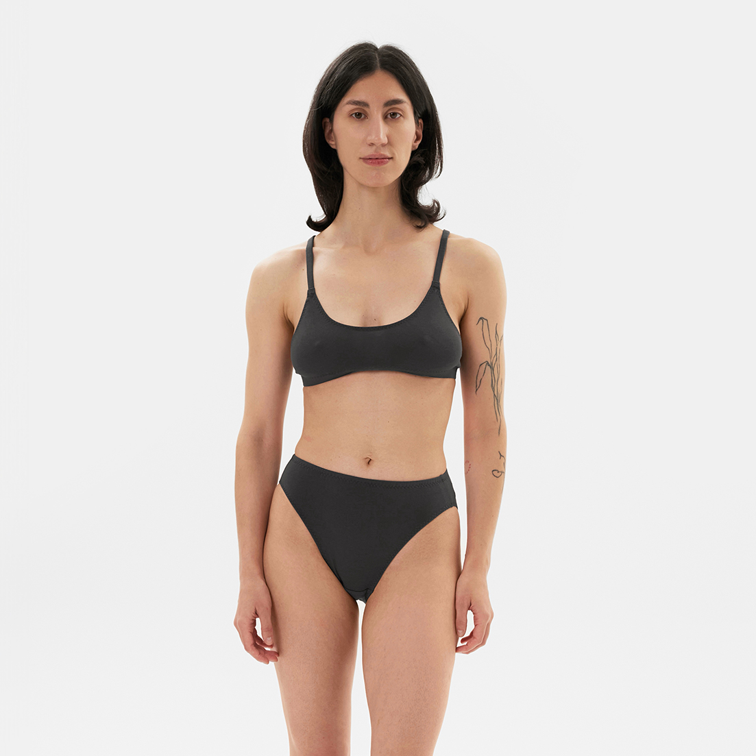 Трусы с вырезом на бедре Misty Grey