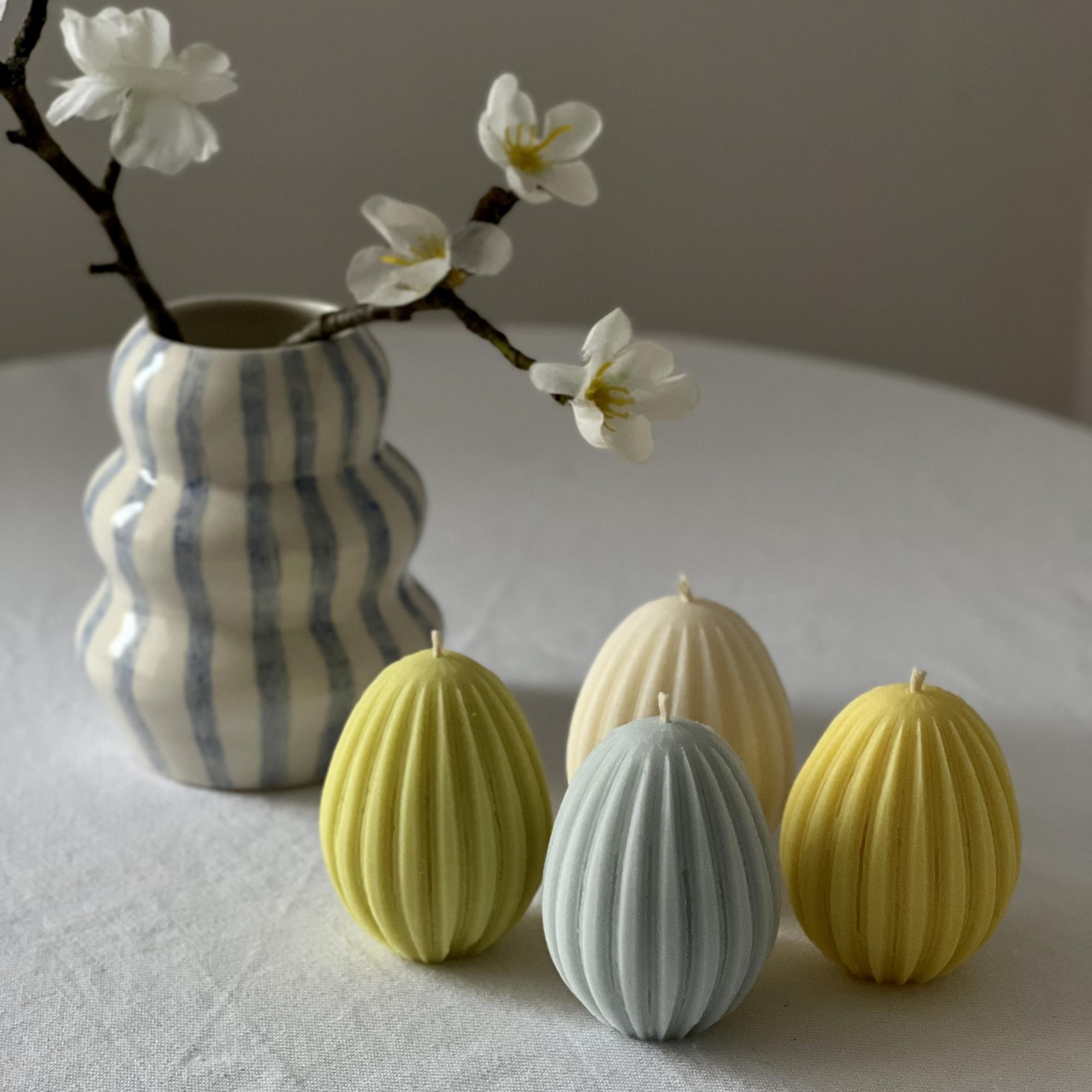 Свеча "Яйцо с гранями"