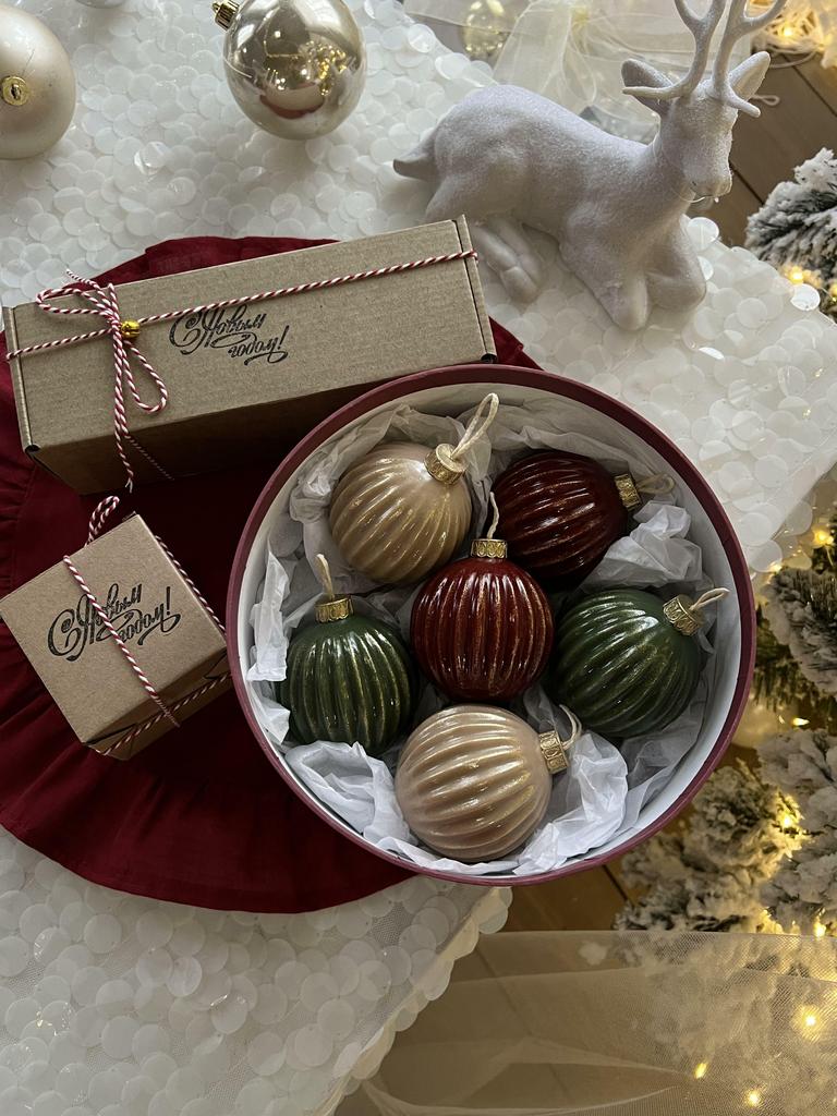 Свеча "Ёлочный шар"