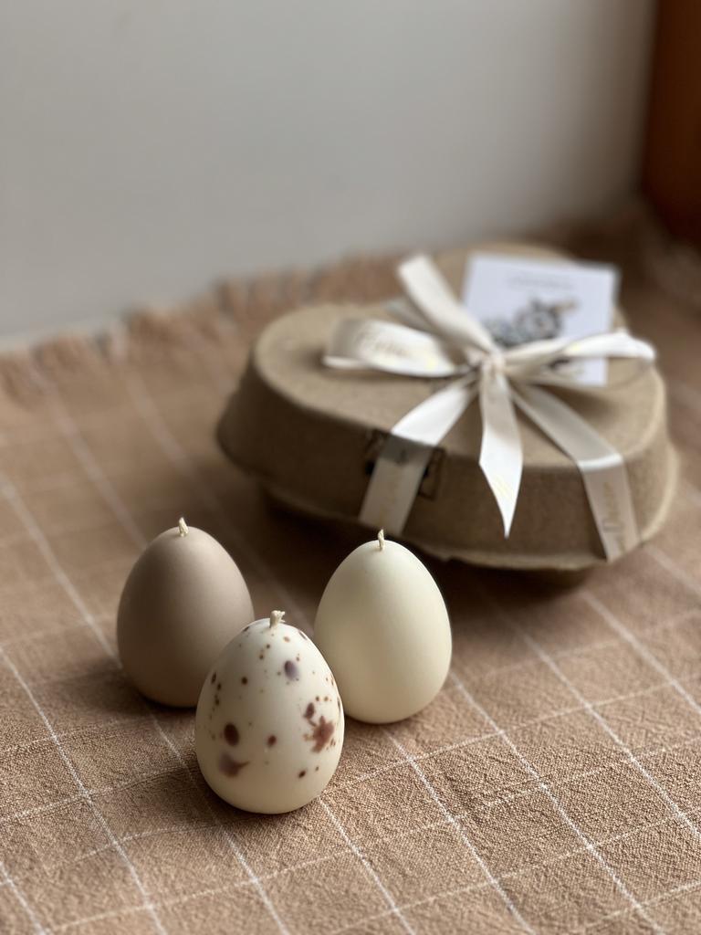 Подарочный набор свечей «Яйца натуральные»