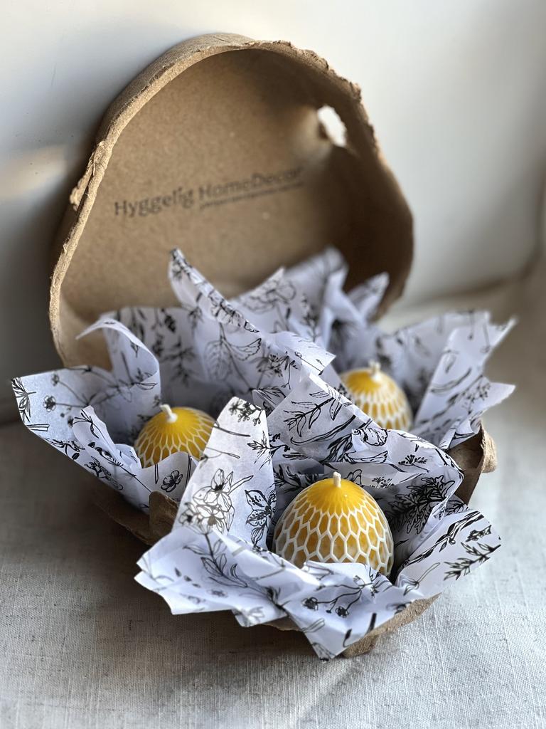 Подарочный набор свечей «Яйца пчелиные»