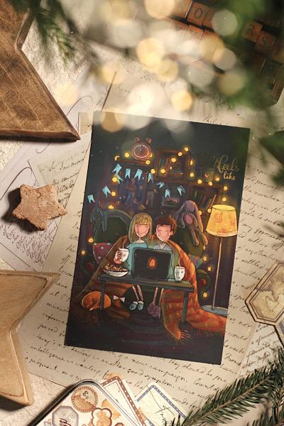 Открытка "Все дома"