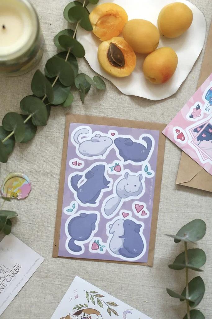 Стикеры А6 "Шиншиллы"