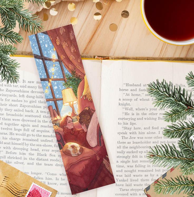 Книжная закладка "Вечер дома"